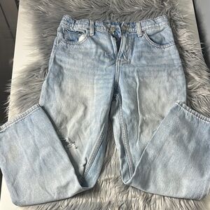 Old Navy High-Rise Slouchy Straight Size 12 Blue Jeans